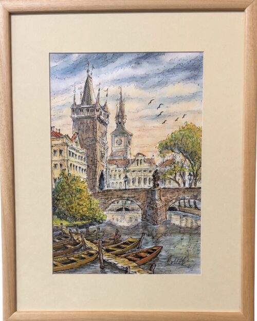 Rudolf Pollák: Praha- Mostecká věž